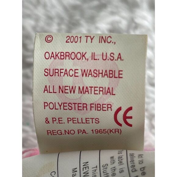Ty The Beanie Babies Collection “EGGS” the Pink Easter Bear 2001 RETIRED - Picture 4 of 4